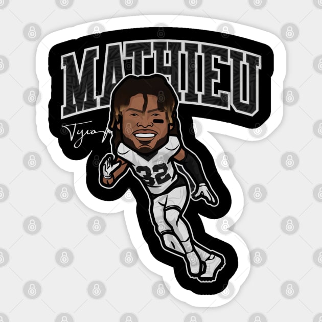 Tyrann Mathieu New Orleans Toon Sticker by Chunta_Design